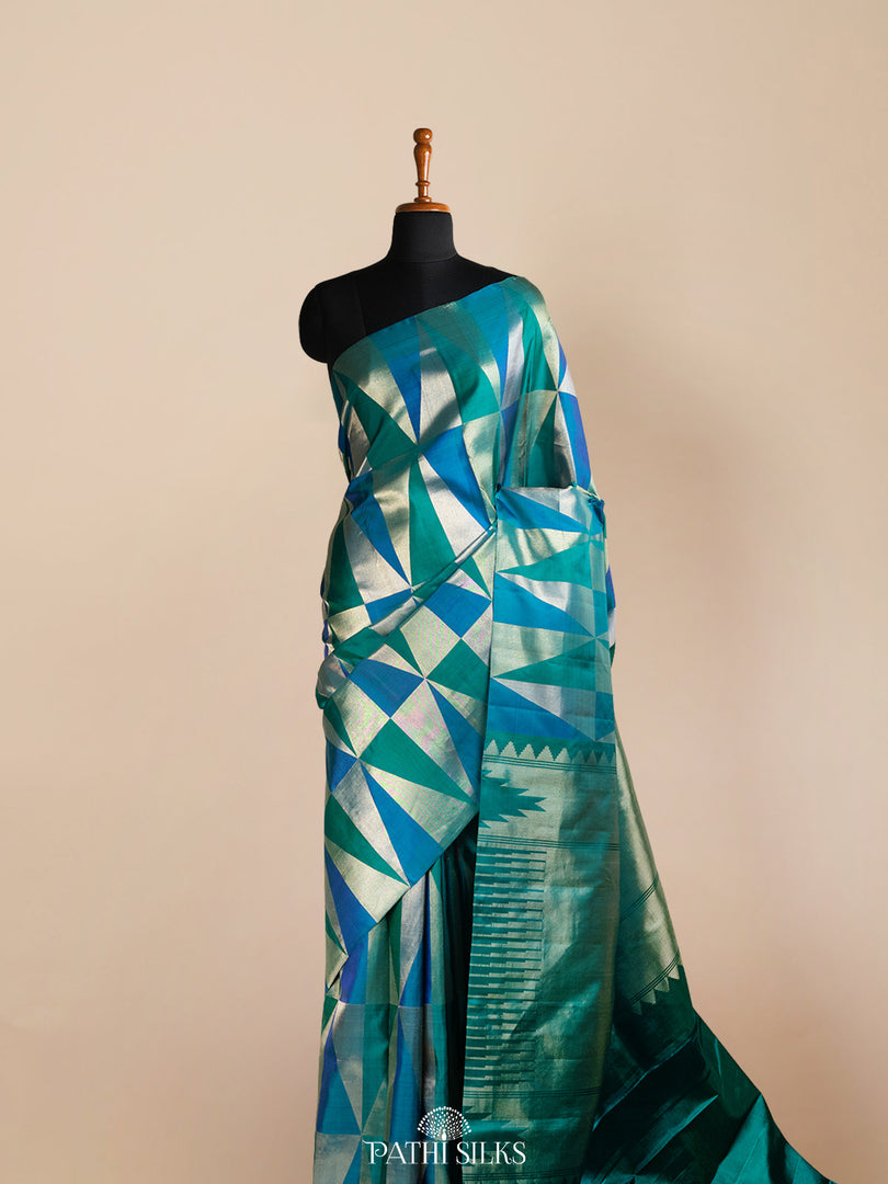 Off white Kora Kanjivaram Saree