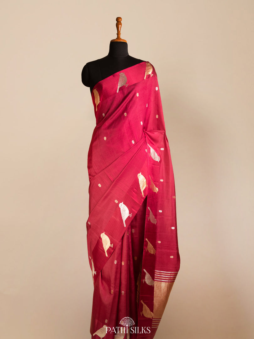 Purple banasari silk saree
