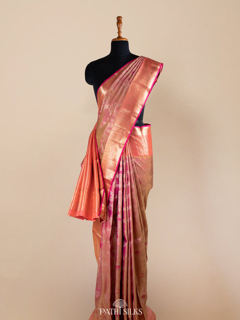 Pink Kanjivaram Silk Saree