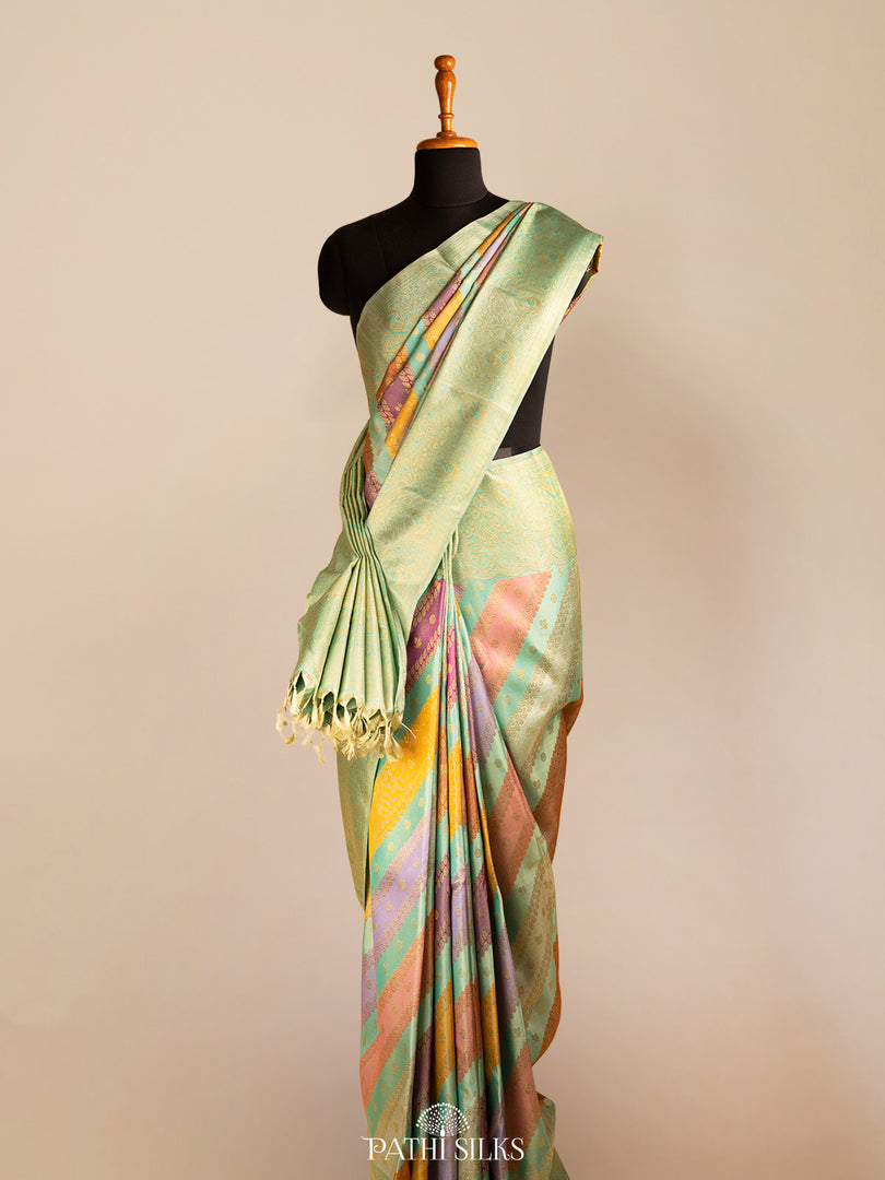 Multicolour Rangkot Kanjivaram Silk Saree
