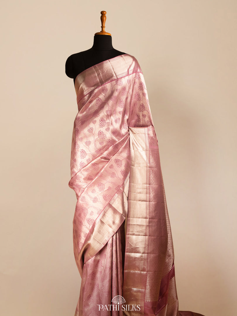 Lilac Kanjivaram Silk Saree