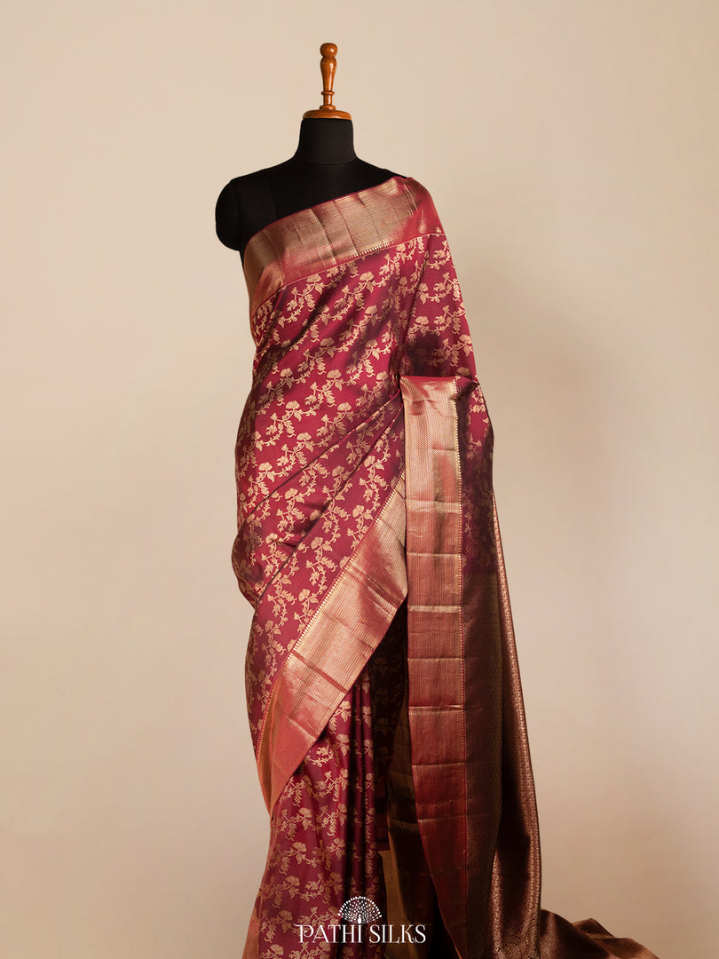 Pink Kanjivaram Silk Saree