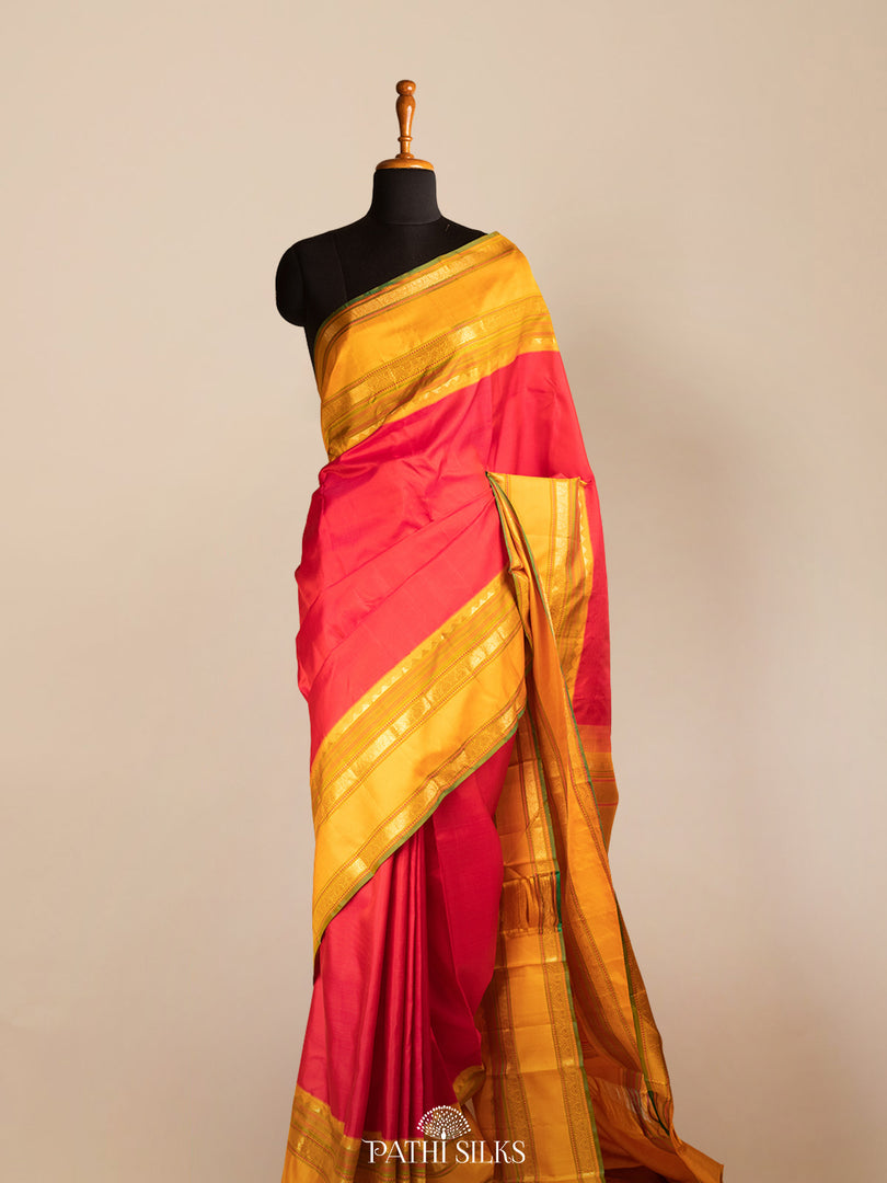 Pink Kanjivaram Silk Saee