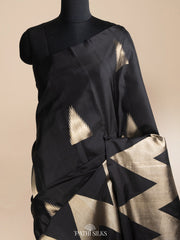 Black Kanjivaram silks saree