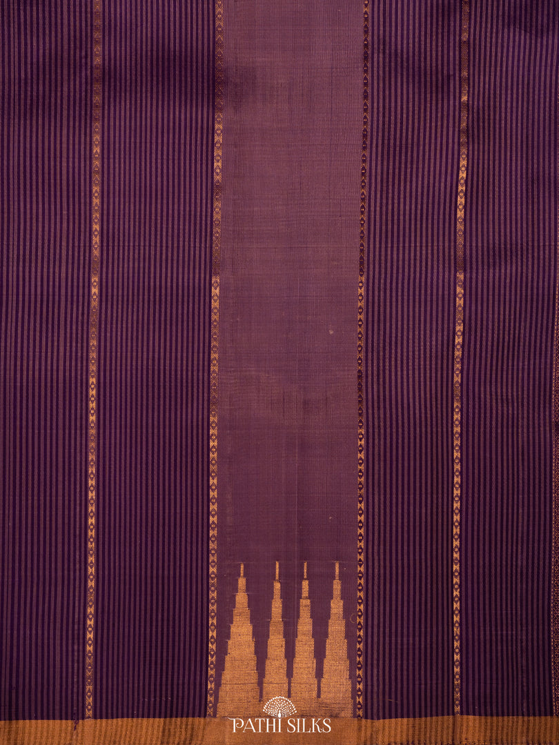 Purple colour Soft Silk saree