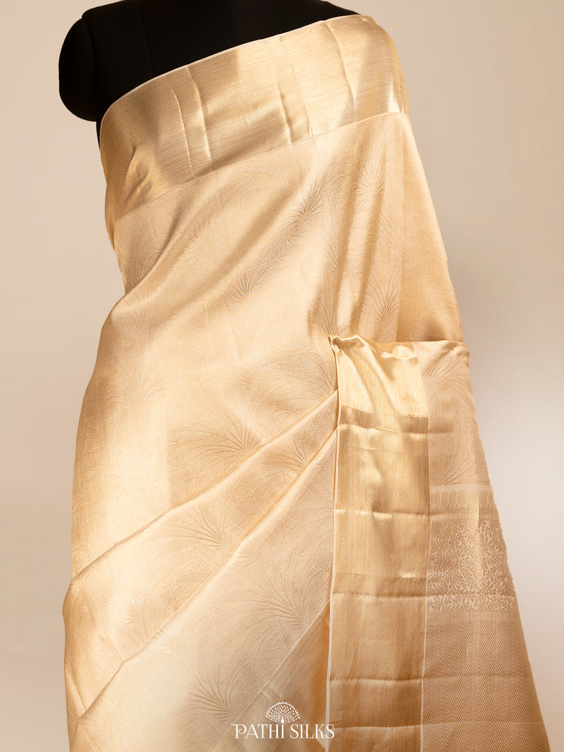 White Kanjivaram Silk Saree