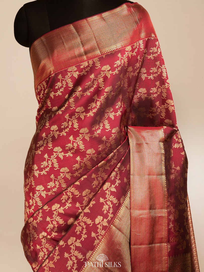 Pink Kanjivaram Silk Saree