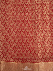 Maroon Georgette saree