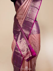 Peach Kanjivaram Silk Saree