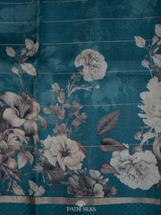 Handwoven printed tussar