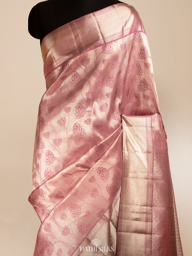 Lilac Kanjivaram Silk Saree