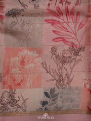 Handwoven printed tussar