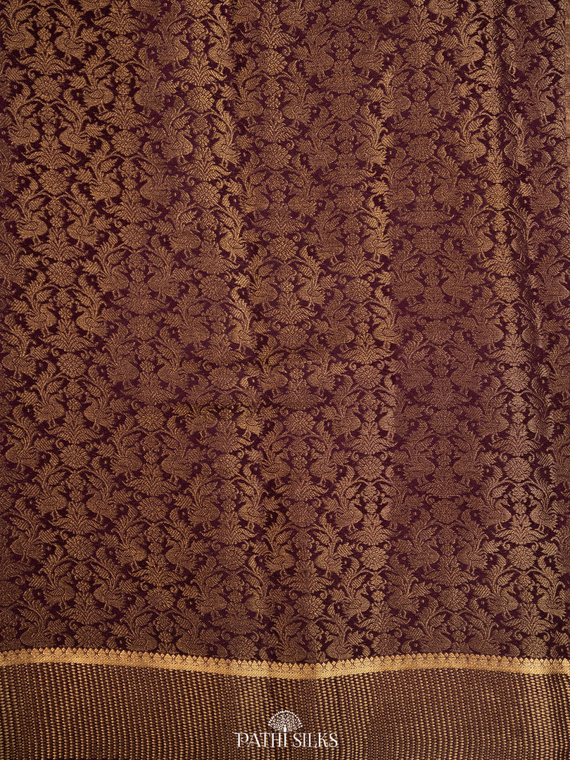 Purple Tissue georgette saree