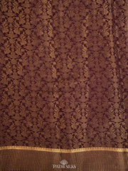 Purple Tissue georgette saree