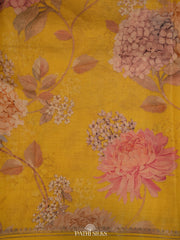 Handwoven printed tussar