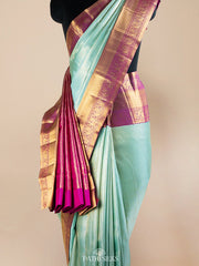 Pastel Blue Kanjivaram Silk Saree