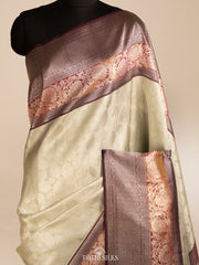 Pista green Kanjivaram Silk Saree
