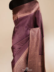 Purple Kanjivaram Silk Saree