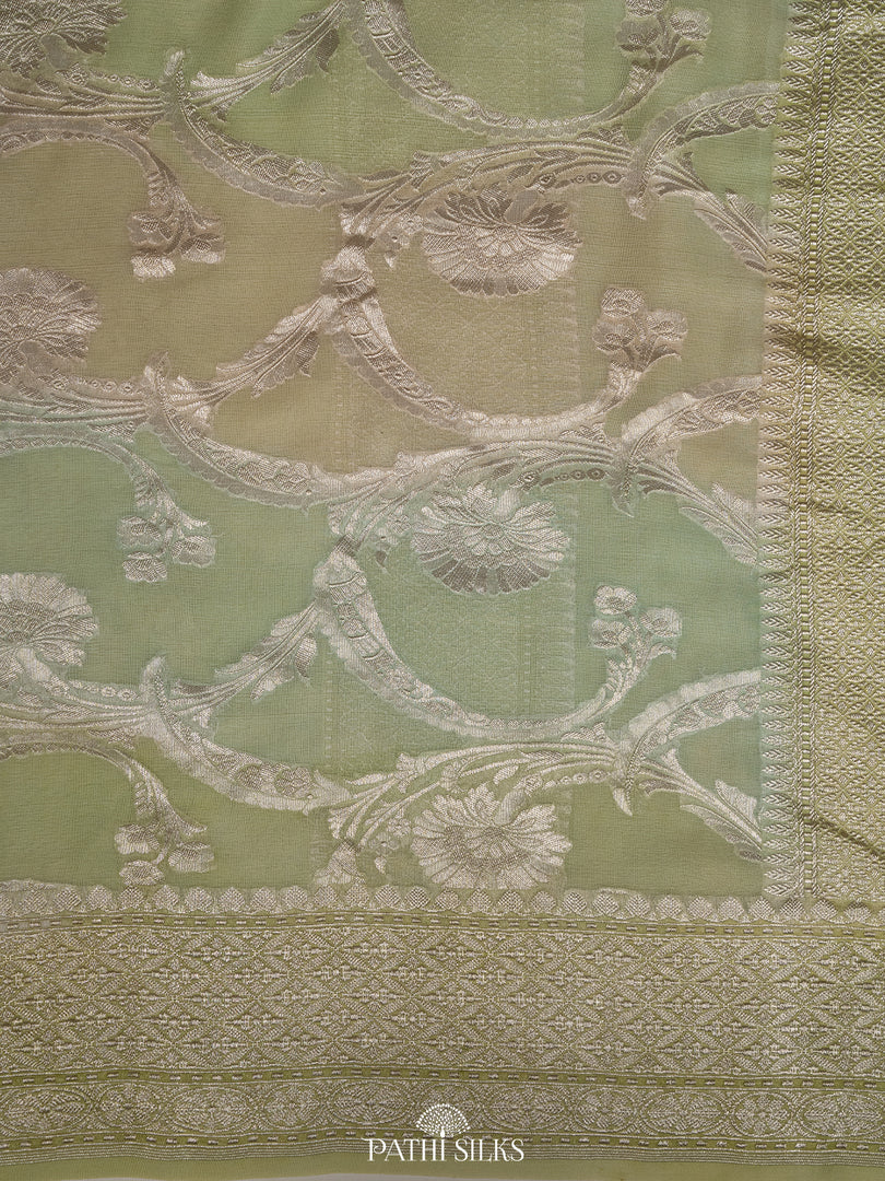 Pastel Rangkat Georgette saree