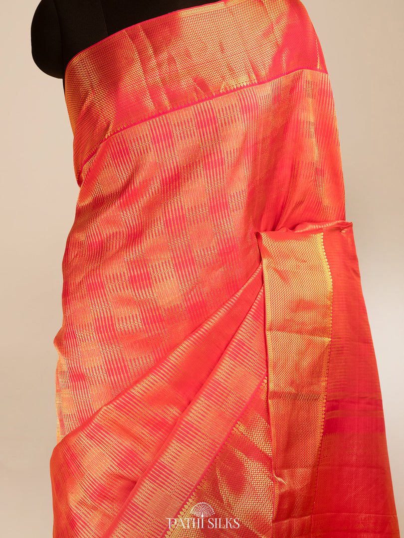 Pink Kanjivaram Silk Saree