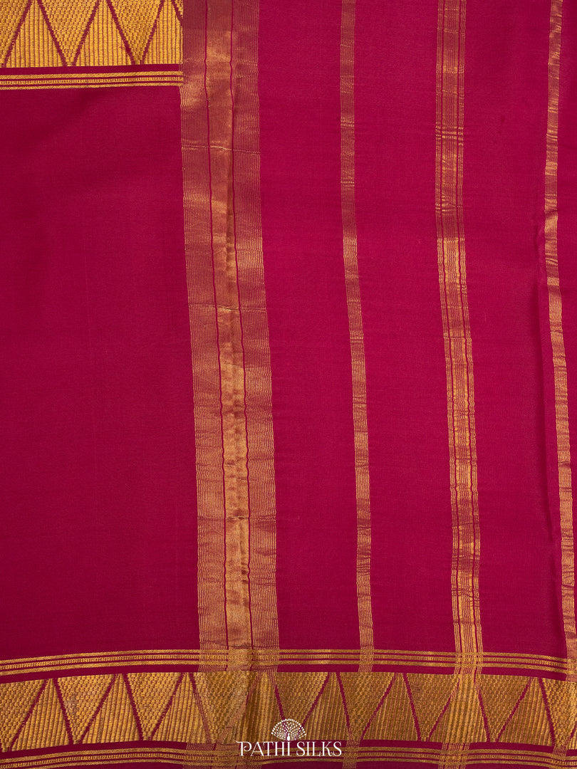 Double colour Mysore Crepe saree