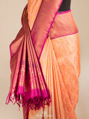 Peach Kanjivaram Silk Saree