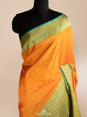 Orange Kanjivaram Silk Saree