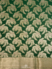 Green georgette saree