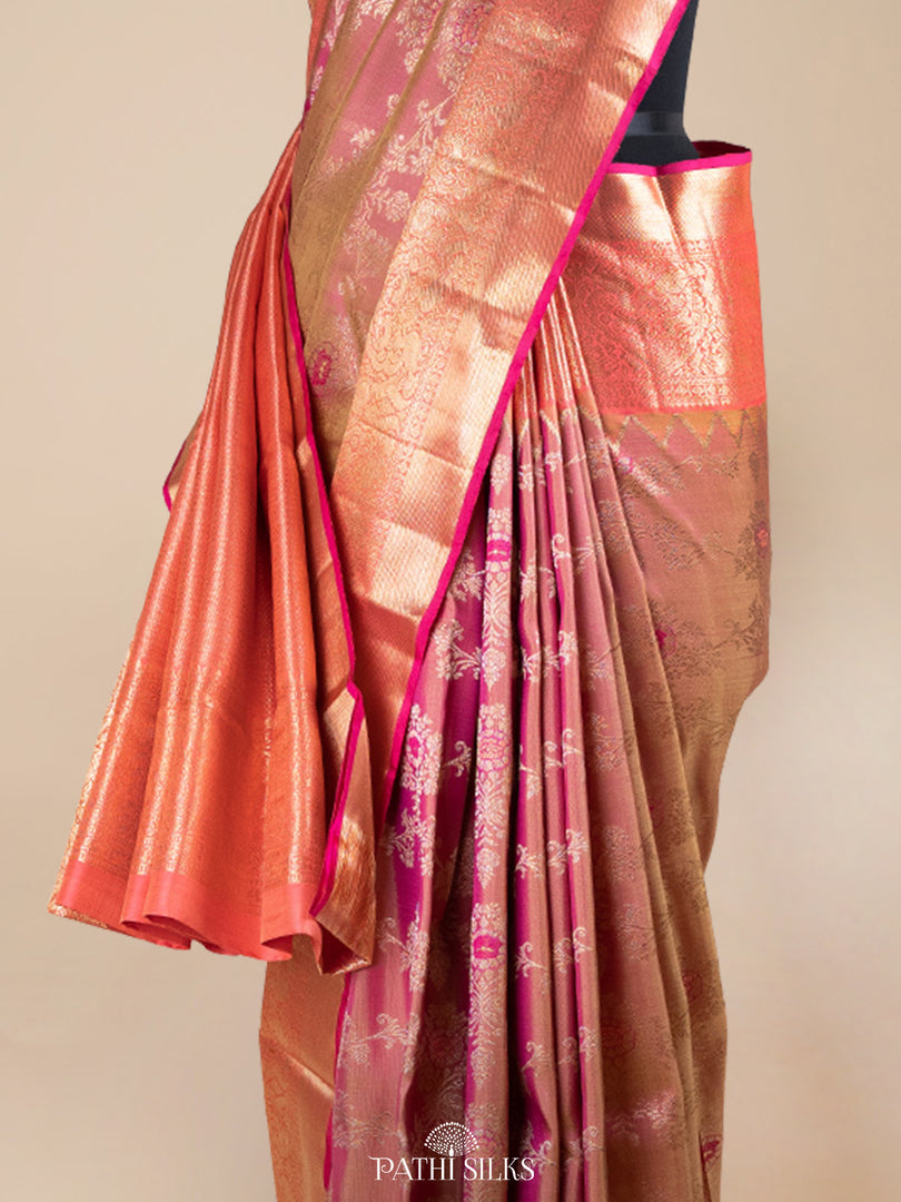 Pink Kanjivaram Silk Saree