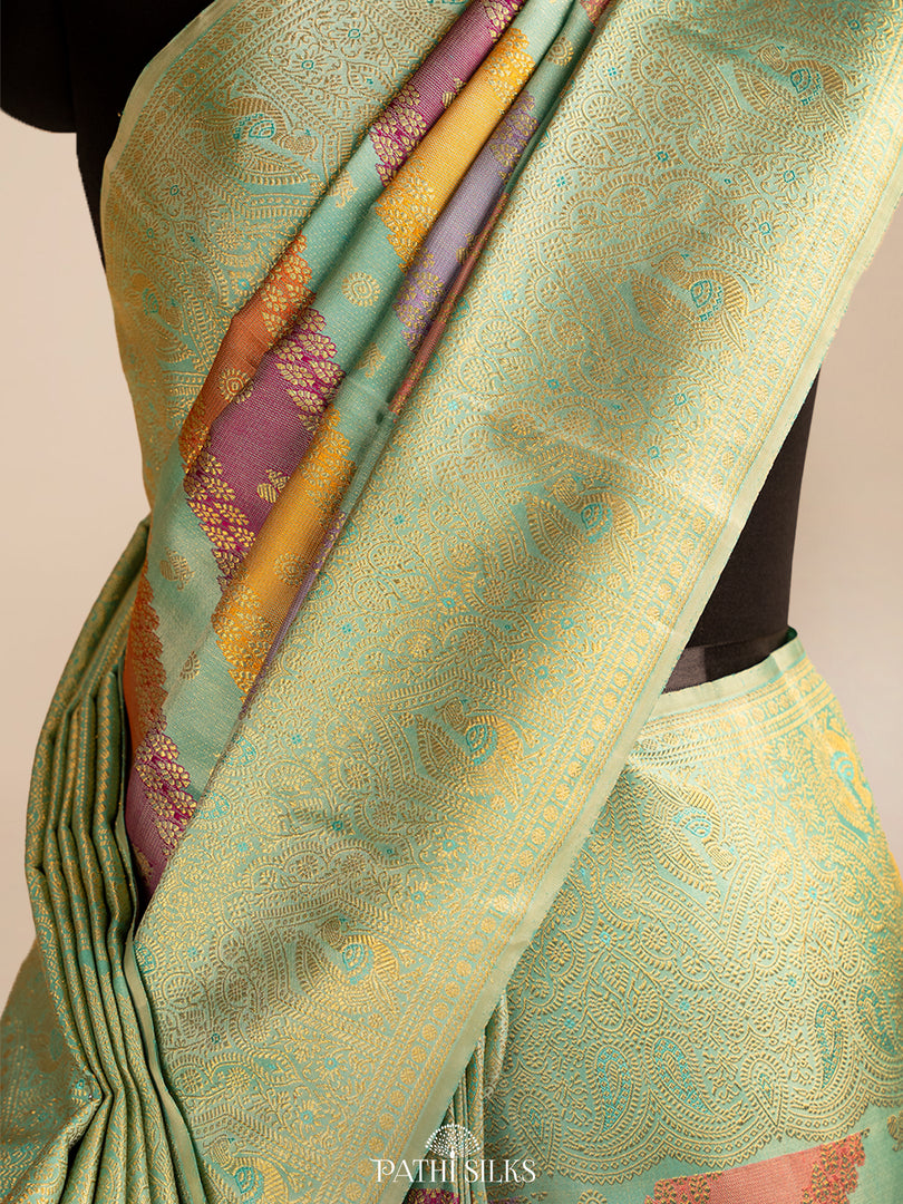 Multicolour Rangkot Kanjivaram Silk Saree