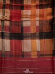 Multicolour Handwoven printed tussar