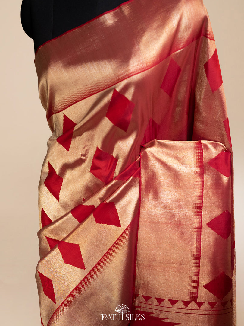 Maroon Kanjivaram Silk Saree