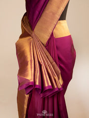 Purple Kanjivaram Silk Saree