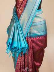 Purple Kanjivaram Silk Saree