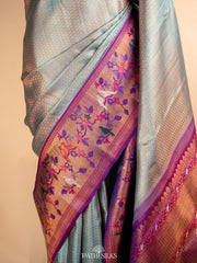 Blue Kanjivaram Silk Saree