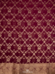 Wine colour georgette saree