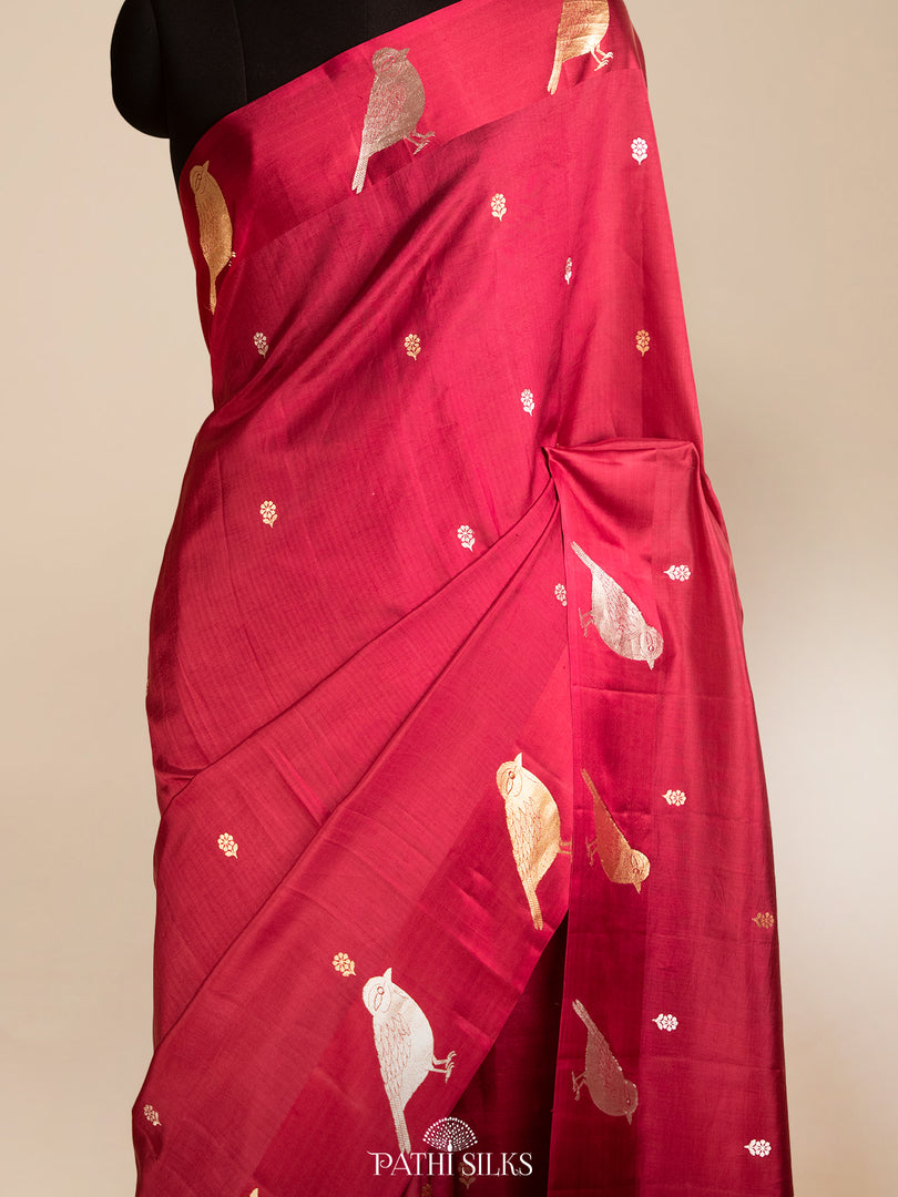 Purple banasari silk saree