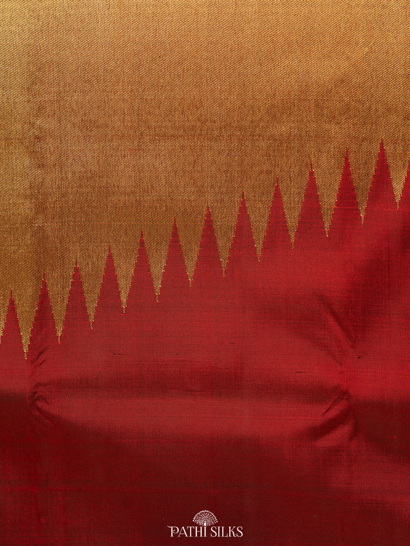 Maroon Kanjivaram SIlk Saree