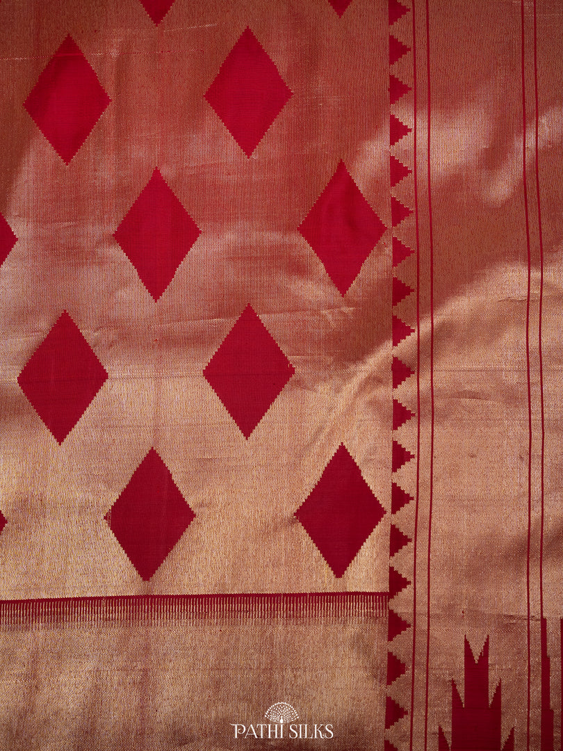 Maroon Kanjivaram Silk Saree