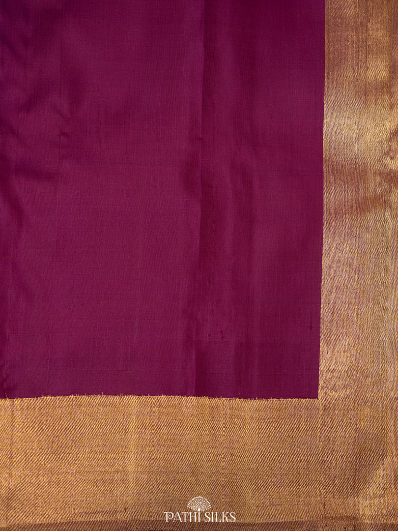 Purple Kanjivaram Silk Saree