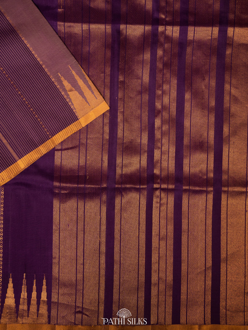 Purple colour Soft Silk saree