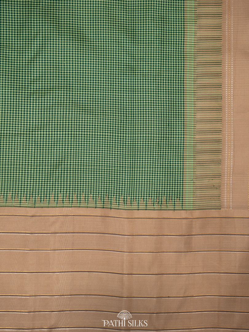 Mint Green Kanjivaram silk saree