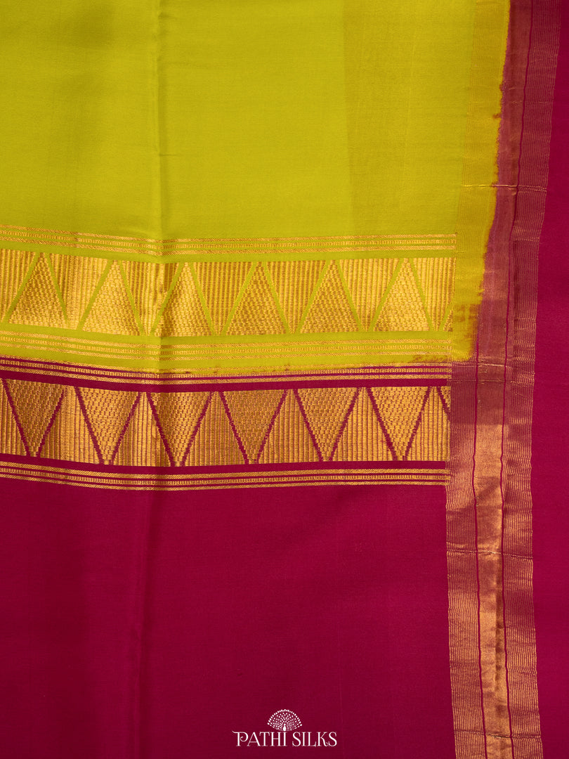Double colour Mysore Crepe saree