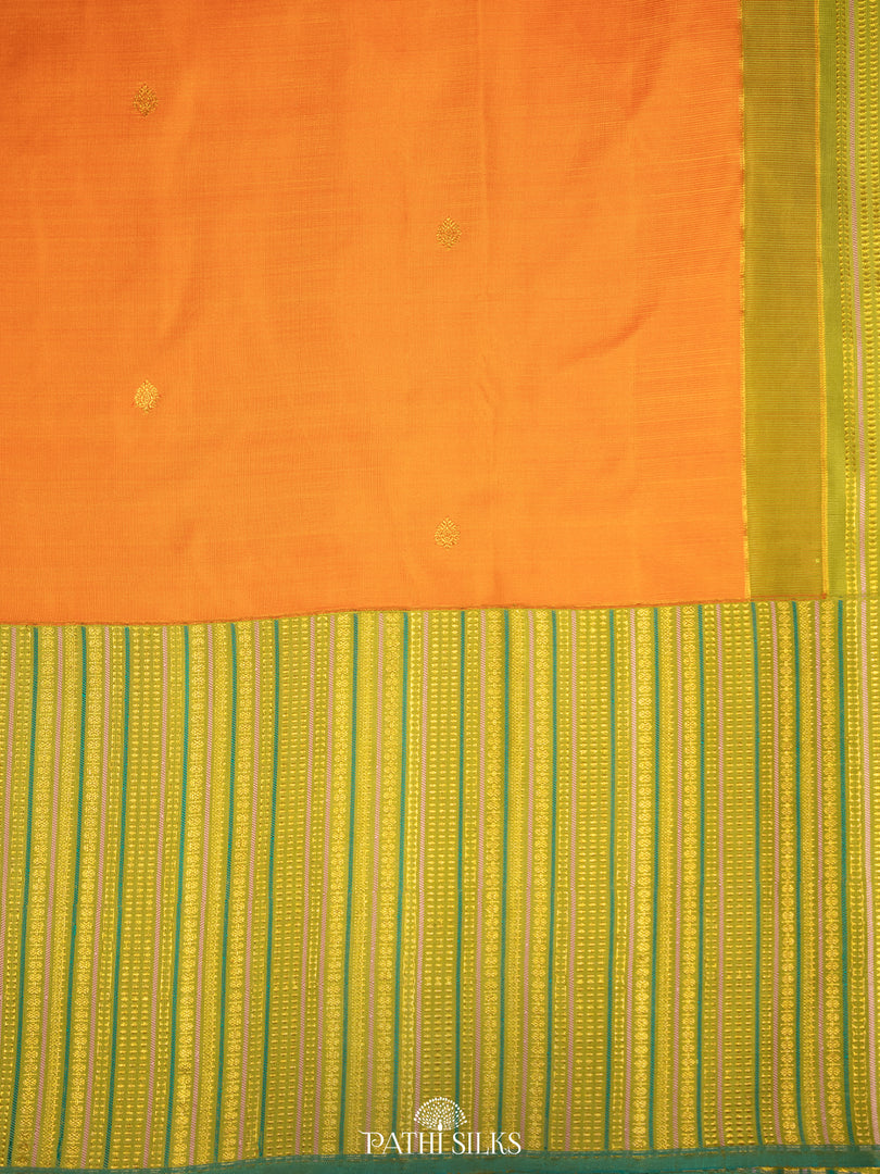 Orange Kanjivaram Silk Saree