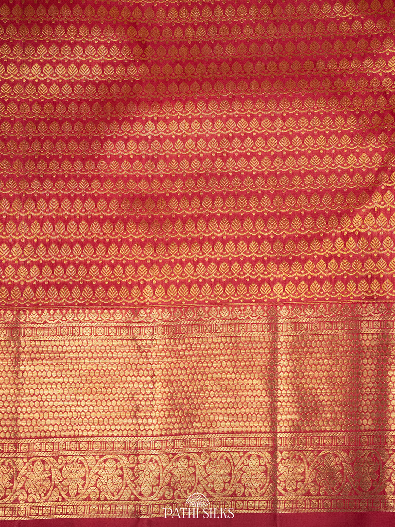 Mustard Kanjivaram Silk Saree