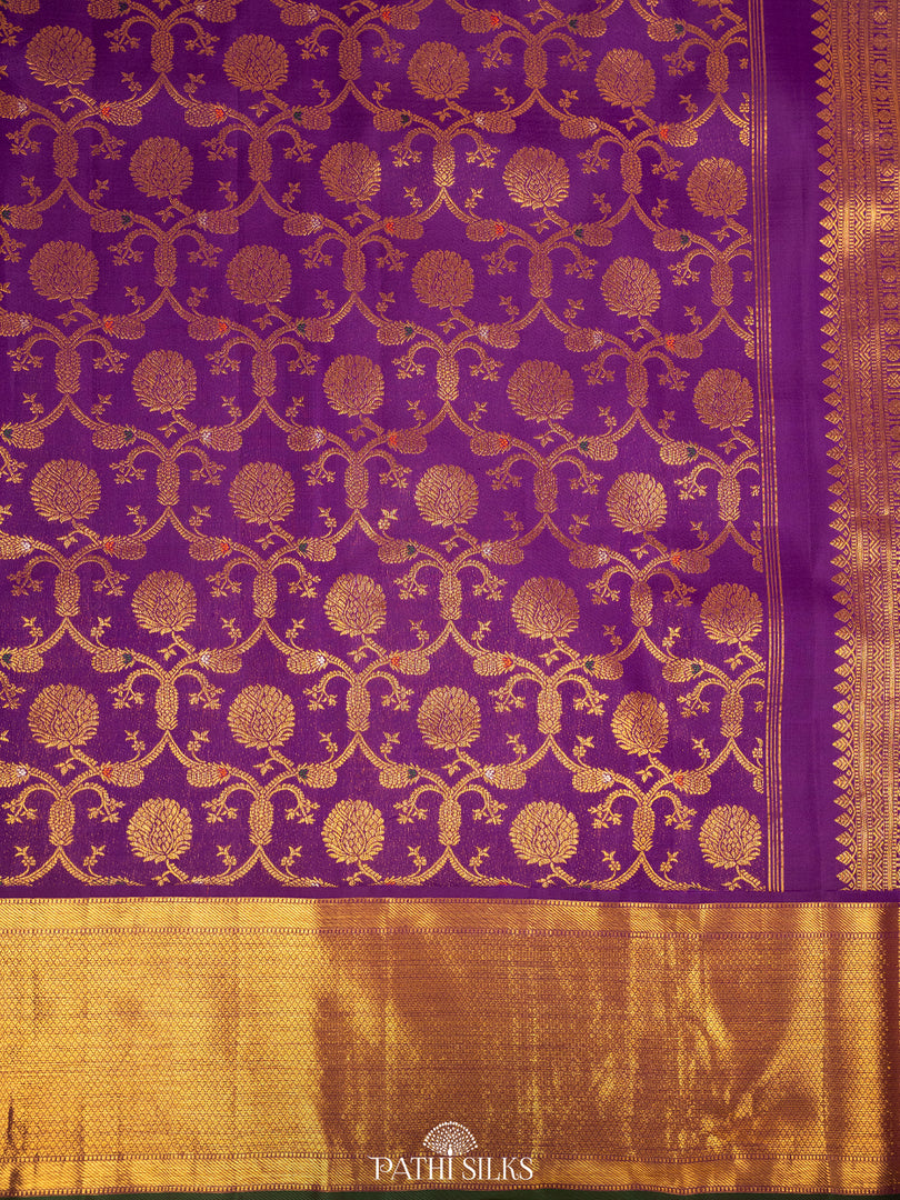 Purple Kanjivaram Silk Saree
