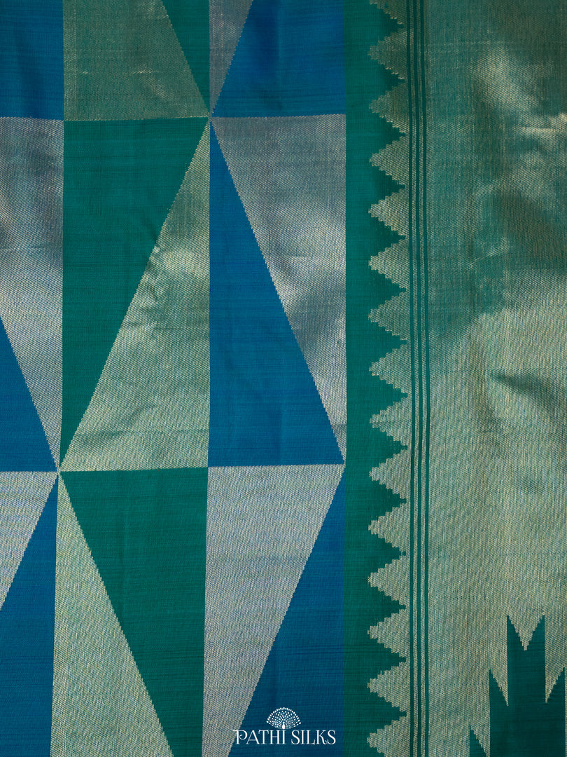 Off white Kora Kanjivaram Saree