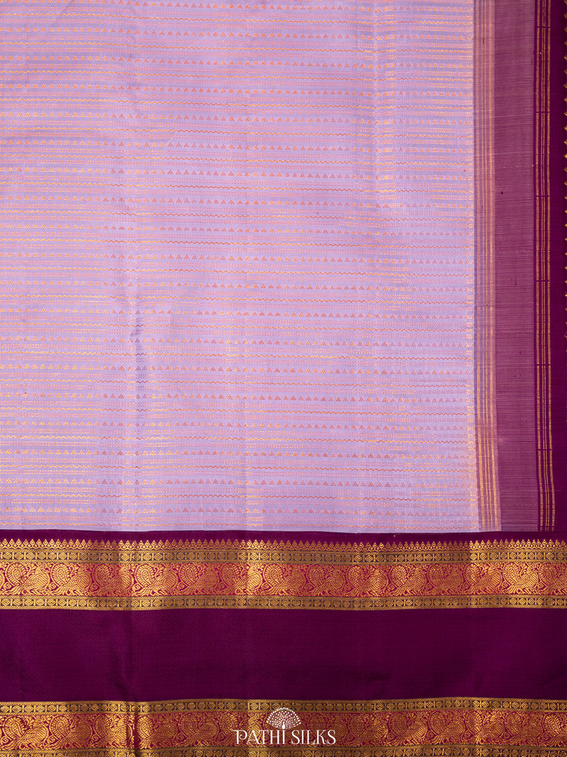 Lavendar Kanjivaram Silk Saree