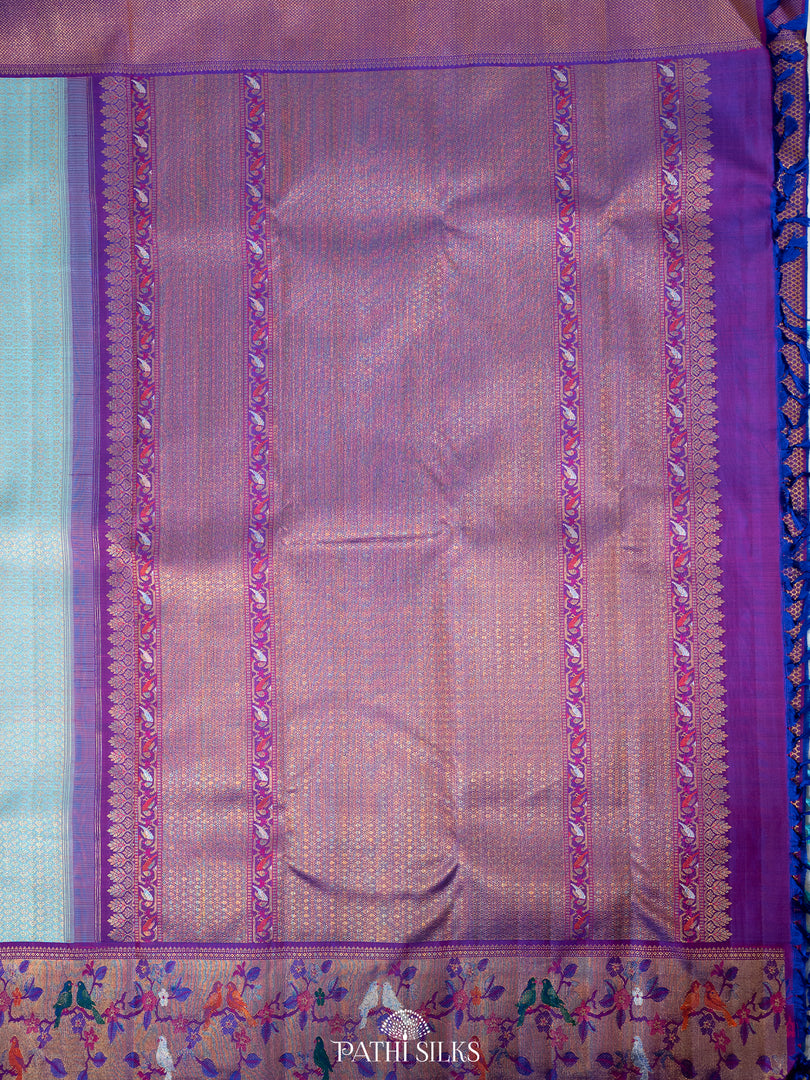 Blue Kanjivaram Silk Saree