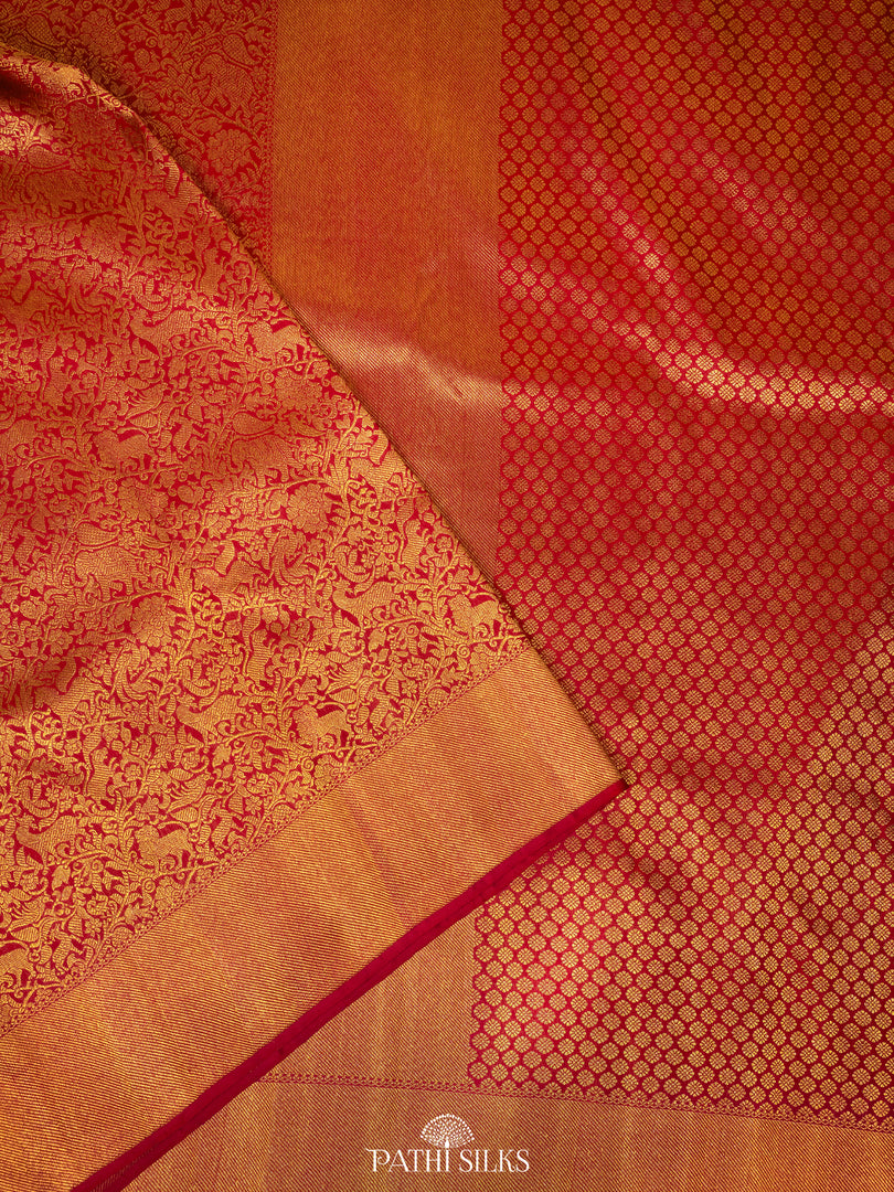 Pink Kanjivaram Silk Saree